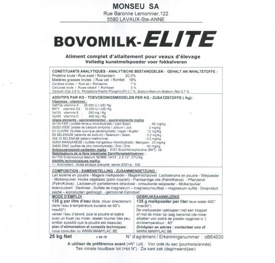 Image de BOVOMILK ELITE